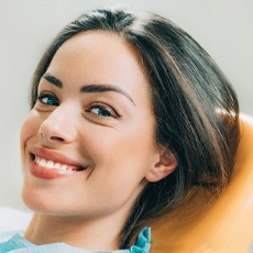 woman in dental chair